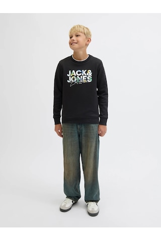 Jack & Jones Jack&jones Jjgeplas Erkek Çocuk Sweatshirt 12279606 Siyah