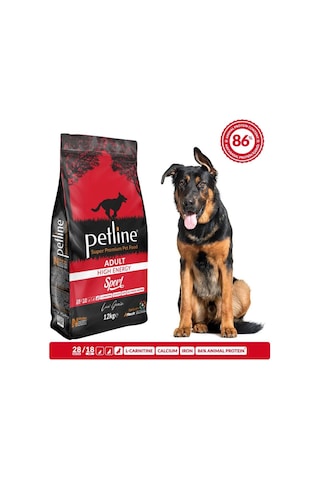 Petline High Energy Kuzu Etli Yetişkin Köpek Maması 12 KG