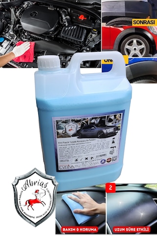 Vinil Plastik Aksam Torpido Motor Koruyucu Ve Parlatıcı Pro 5lt