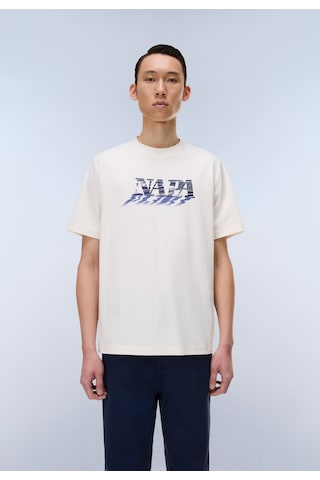 Napapijri S-lodestar Ss Erkek T-shirt-31973 Beyaz
