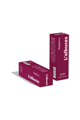 L'albuces Raspberry Lip Balm Dudak Nemlendirici SPF50 2'li