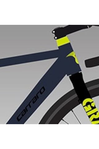 Carraro Gravel G0 28" 16-V MD Mat Mavi-Siyah-Sarı 55 CM Kadro