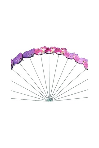 Trendooze Kahverengi 24x Kelebek Bahçe Kazıkları Eve Taşınma Patio