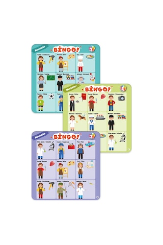 Bingo - Tombala Oyunu / Meslekler Ve Yardımcı Araçları - Occupations And Auxiliary Tools