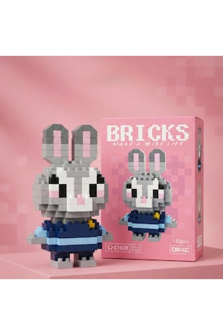 Bricks 3d Puzzle Yapı Blokları Seti -zootropolis Judy Hopps Mini Tavşan