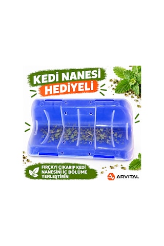 Xl Kedi Kaşıma Ve Kaşınma Aparatı 15x8 Cm Duvara Köşeye Monte, Kedi Nanesi Hediyeli