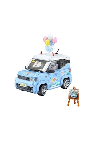 Lz-1131 Loz Balon Arabası Mavi 875 Parça Block Oyuncak
