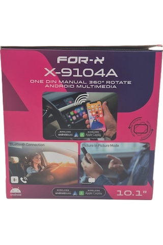For-x Android Teyp 10.1 4 Ram 64 Hafıza - Oynar Kafa Android Multimedya For-x X-9104a Tek Din 3