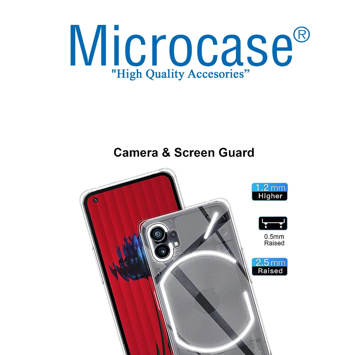 Microcase Nothing Phone 1 Slim Serisi Soft Tpu Silikon Kılıf - Şeffaf Al3324