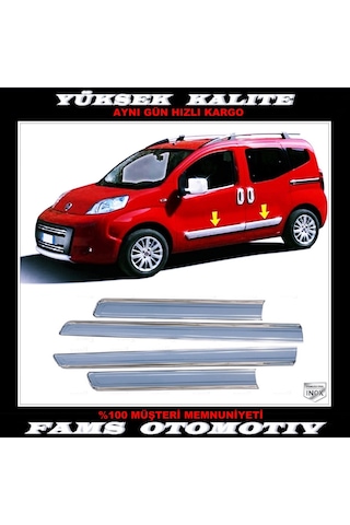 Fiat Fiorino Krom Yan Kapı Çıtası 4 Kapı 2008 Üzeri P. Çelik