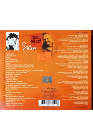 Plak Değildir Cd Dir Cd Nazım Hikmet Şiirleri Seslendiren Nurse