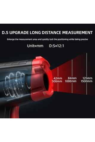 Reedark Habotest Ht641b+ Isı Ölçer -50 600 C, Kişisiz Nesne Yüzeyi Lazer Isı Ölçümü, Mutfak Ve Endüstri, Siyah+kırmızı Pil Yok