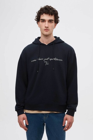 D's Damat Relaxed Fit Lacivert Nakışlı Sweatshirt 3ECE24ORT0493 Lacivert