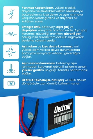 Karoval Tokyo Yw-06 Uyumlu Batarya Standart Kapasite Lifepo4 72v 22ah Elektrikli Motosiklet Bataryası