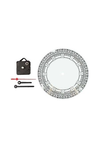 Sublimasyon Yuvarlak Cam Saat 20 Cm Çok Renkli