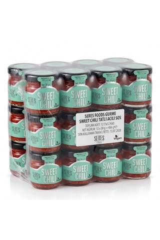 Seres Foods Sweet Chili Mild Tatlı Acı Sos Mini Cam Kavanoz 40 Ml X 36 Adet