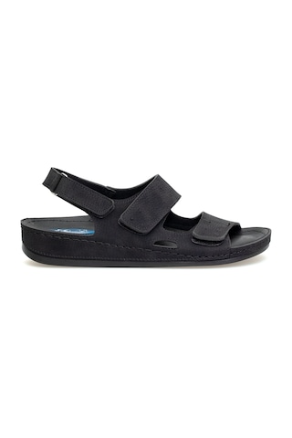 Elit Myss06-034 Erkek Düz Sandalet Siyah