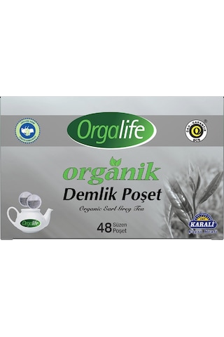 Orgalife Organik Siyah Early Grey Demlik Poşet Çay 48 x 3 G
