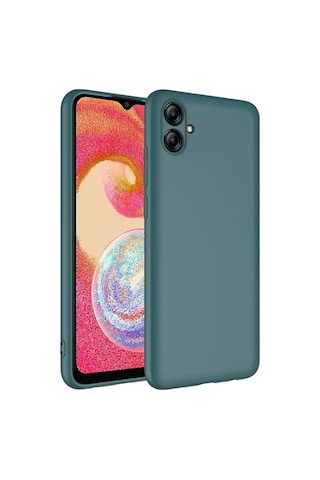 Galaxy A04e Kılıf Zore Mara Lansman Kapak Koyu Yeşil