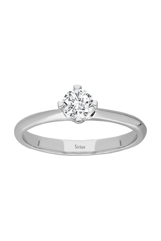 Sirius F Renk 0,33 Karat Pırlanta Tektaş Yüzük 0823R0154