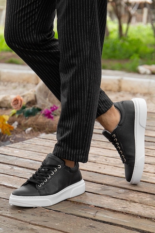 Daxtors D0906 Günlük Ortopedik Erkek Casual Ayakkabı Siyah-beyaz