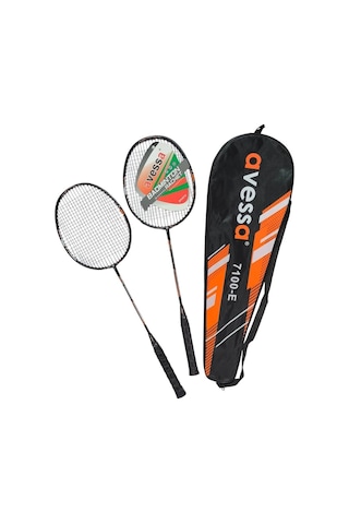 Özel Seri 7100-e Tek Parça Grafıt Badmington Raket Set Çift Yaz Sporu Hobi Eğlence