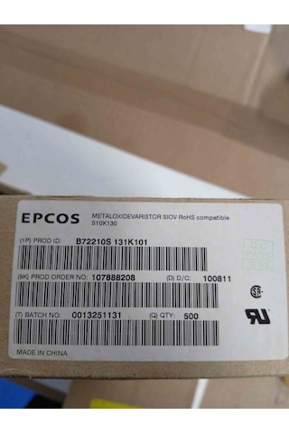 B72210s131k101 Varıstor 130vac 10mm 28 Adet
