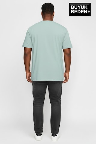 Superlife Erkek Büyük Beden Unified Collective Baskılı 3xl-6xl Bisiklet Yaka Tshırt Spr26bts510-10 Yeşil