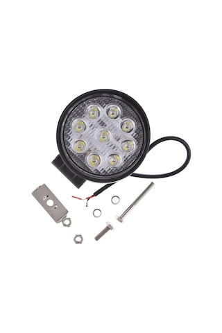 Off Road Sis Farı 4 Lü Set 9 Led Yuvarlak Çalışma Lambası 4 Adet