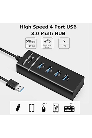 Ayrex 4 Port Usb 3.0 Çoğaltıcı Çoklayıcı Hub Switch Çoklu Cihaz 4360