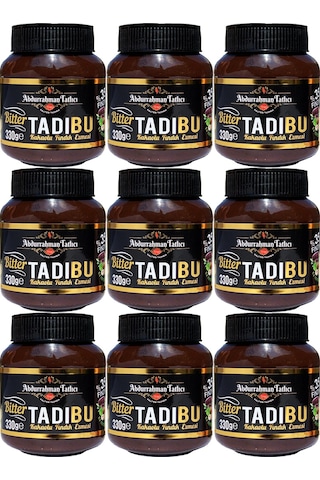 Abdurrahman Tatlıcı Tadıbu Bitter Kakaolu Fındık Ezmesi 9 x 330 G