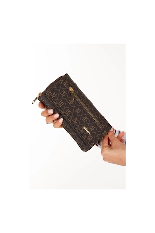 Tuldar Kadın Deri Desenli Telefon Kağıt Para Bölmeli Kartlık Ve Cüzdan Tul552 Kahverengi