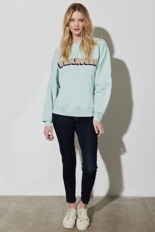 Wrangler Regular Fit Normal Kesim %100 Pamuk Bisiklet Yaka Mint Yeşili Sweatshirt W6R4HAX6U Yeşil