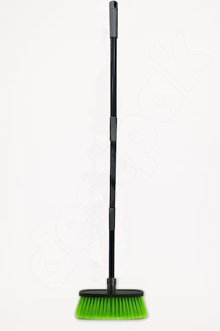 Saplı Ev Fırçası - Ekstra Kaliteli - 120cm Sap - Demonte Sap - Uzun Fırça Kılı - Oto Fırçası