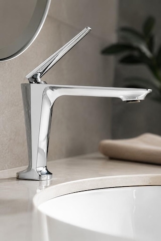 Sensa Kısa Lavabo Bataryası Parlak Krom