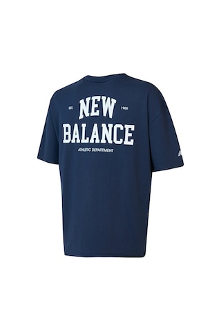 New Balance Nb Lifestyle Men Tshirt Erkek Lacivert T-shirt - Mnt1602
