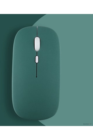 Macbook Uyumlu Şarj Edilebilir Sessiz Mouse Bluetooth + 2.4hz Wifi