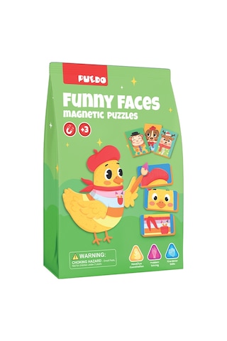 Puedo Manyetik Puzzle - Funny Faces Sevimli Suratlar