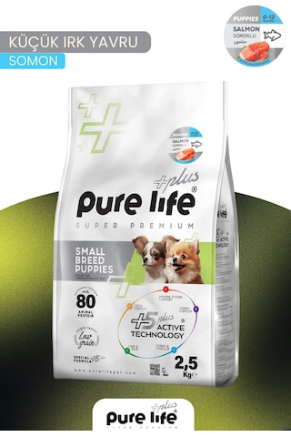 Pure Life Plus Somonlu Küçük Irk Yavru Köpek Maması 2500 G