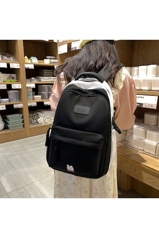 Genç Kızlar İçin Şık Ve Konforlu Ortaokul Lise Üniversite Öğrenci Sırt Çantası 2023 Yeni Tasarım Okul Çantası Modelleri Kirmizi