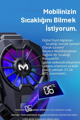Dijital Göstergeli Rgb Led Işıklı Gamer Oyuncu Telefon Ve Tablet