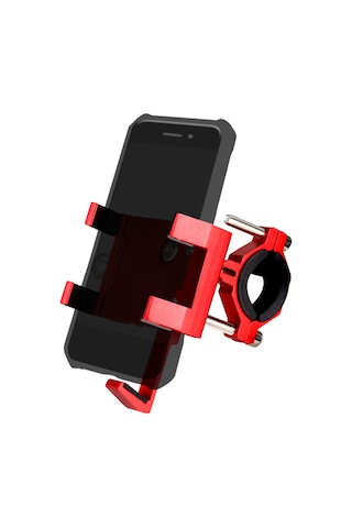 Gajeena Kırmızı Alüminyum Bisiklet Telefon Tutucu 5 Ayağa Sabitlenir 22-36mm Çubuk Uyumlu Kokulu Aromalı Taşıyıcı