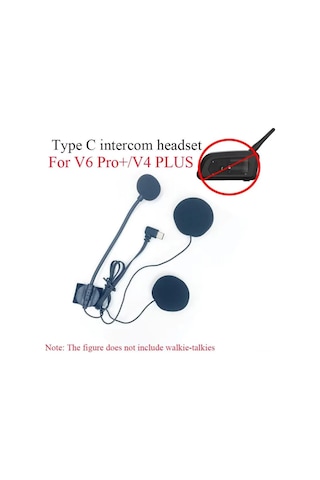 Maiyame Motosiklet Kaskı İçin Bluetooth 5.0 Kulaklık Aksesuarı, Type-c Bağlantılı, Ejeas V7/v4plus/v6pro+ Uyumlu