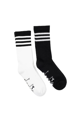 Diadora D202531-955 2 Pack Striped Crew Socks M Erkek Çorap Çok Renkli