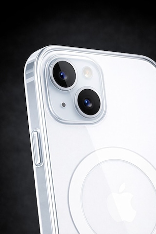 Apple iPhone 15 Uyumlu Şeffaf Magsafe Kılıf Sararmaz Darbe Emici