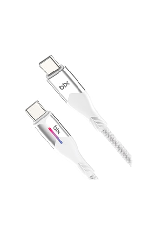 Bix BX05CC Type-C To Type-C 60 W Şarj Data Kablosu 1 M Beyaz