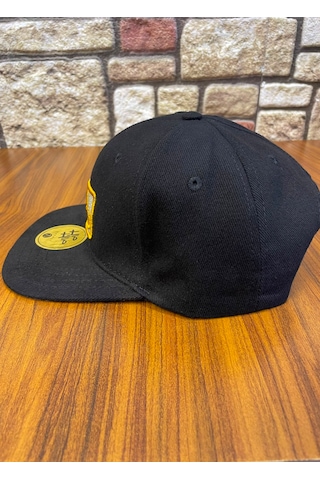 Hamze Mlb Nakış Hip Hop Snapback Rapper Basket Beyzbol Cap Şapka Siyah