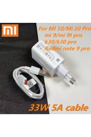 Xiaomi 33 Watt Mdy Note 9 10 Mi 9I 10 Şarj Aleti Cihazı (457527058)