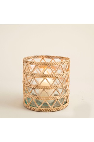 Samoa Rattan Fener 20 Cm Natural