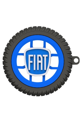 Fiat Uyumlu Özel Tasarım Anahtarlık - Premium Hafif Ve Dayanıklı Mavi
